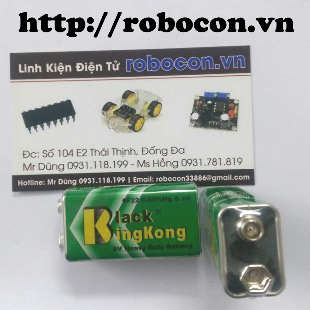 LKRB60 Pin 9V thường - Black Kingkong